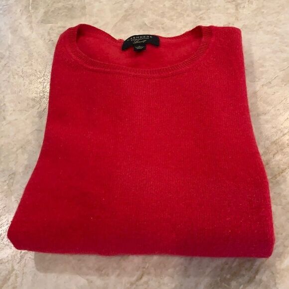 Red Cashmere Sweater As Is - Picture 1 of 5